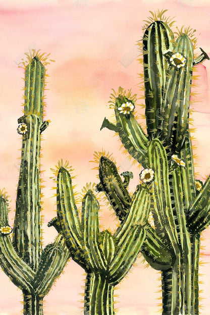 Exotic Weberocereus Cactus Bath Mat | Floral Home Decor