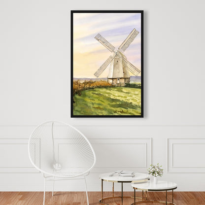 Toile rustique pour salle de bain « Brise matinale » | Décoration d'intérieur