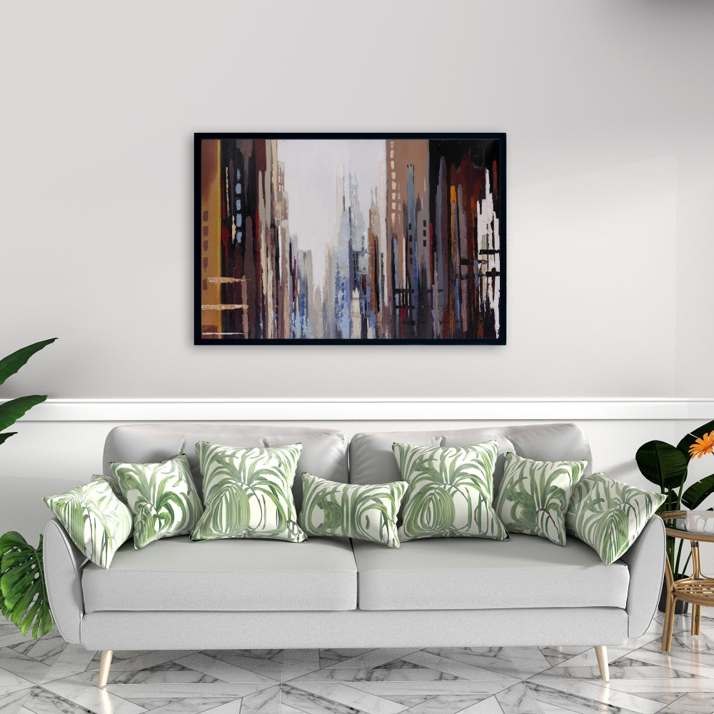Abstract Buildings Industrial Canvas | Home Decor Wall Art