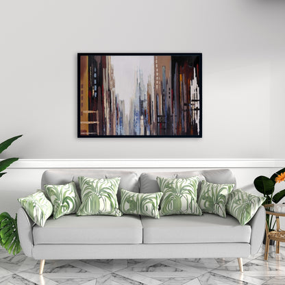 Abstract Buildings Industrial Canvas | Home Decor Wall Art