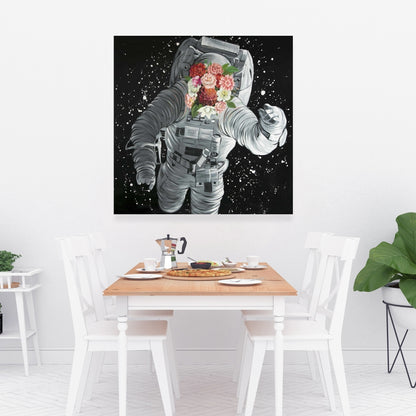 Dreaming of Space Canvas | Earth & Galaxy Bedroom Decor