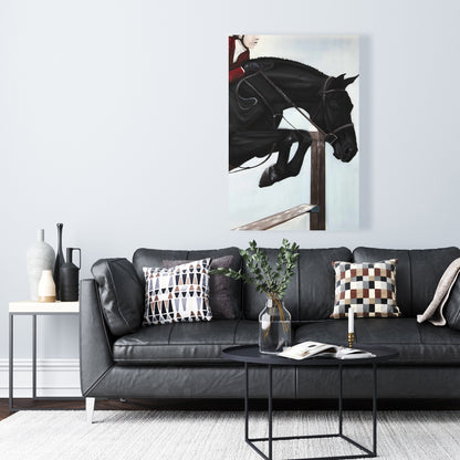 Riding Competition Western Canvas - Home Decor for Animal Lovers