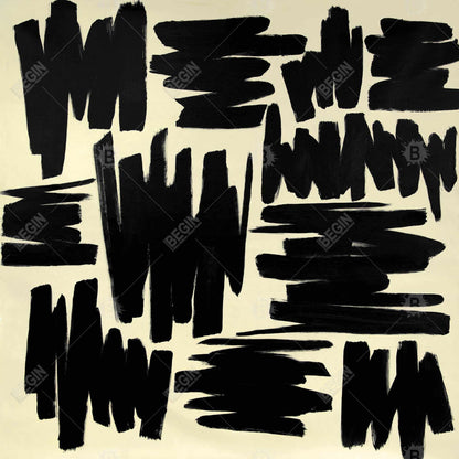 Toile à rayures déconstruites | Décoration d'intérieur abstraite