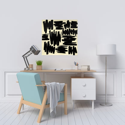 Deconstructed Stripes Abstract Canvas - Man Cave Wall Art