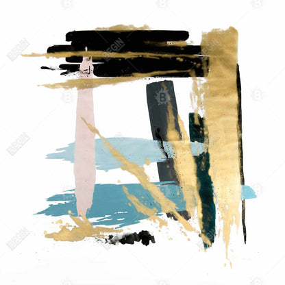 Pastel Stroke Blue Modern Canvas | Bedroom Wall Art Decor