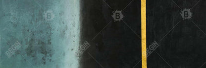 Toile minimaliste noire abstraite au crépuscule – Décoration d'intérieur