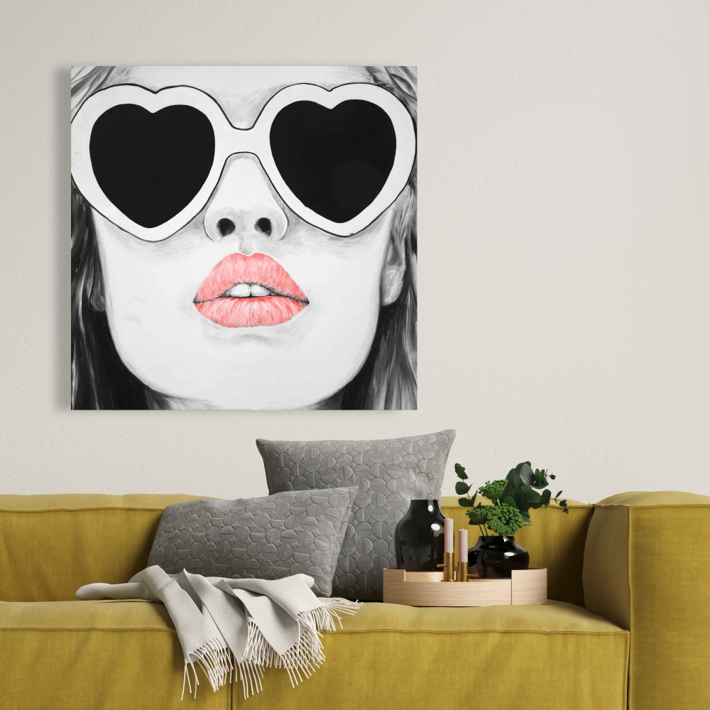 Miss Trend Beauty Figurative Bedroom Canvas - Home Decor Art
