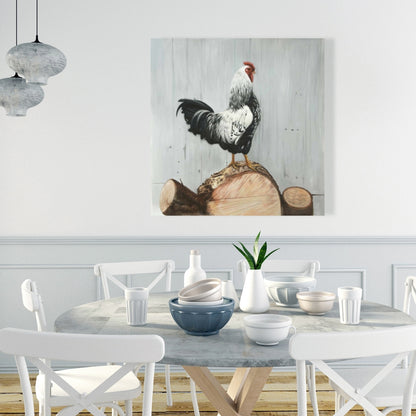 Toile Coq Wyandotte | Décoration d'intérieur avec animaux de la ferme