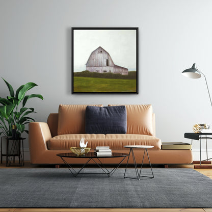 Rustic Barn Framed Canvas | Architecture Living Room Decor