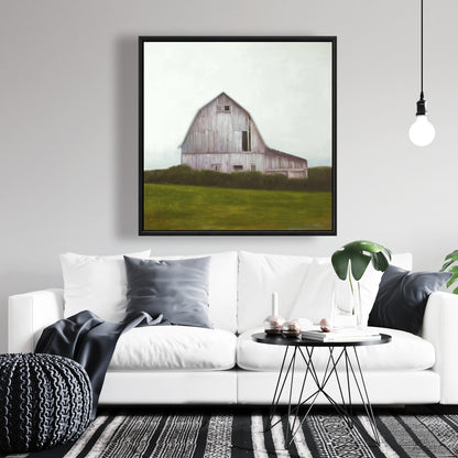 Rustic Barn Framed Canvas | Architecture Living Room Decor