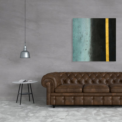 Twilight Minimalist Bathroom Black Canvas | Home Decor Art