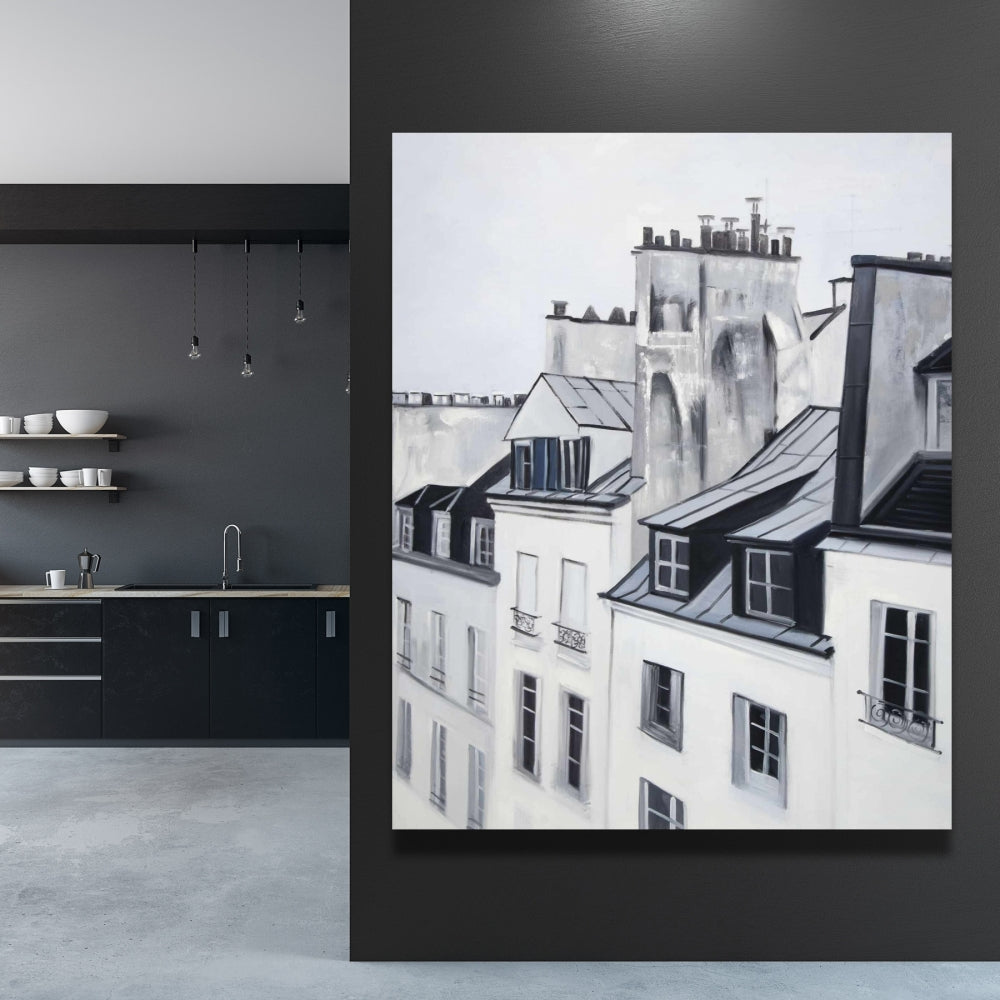 Historical Buildings Canvas | Bedroom Decor | Cityscape Art