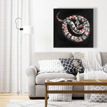 Toile encadrée « Feuilles modernes » | Décor de fleurs vénéneuses