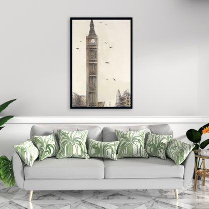 Big Ben à Londres | Toile encadrée marron