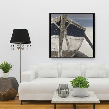 Toile « Bateau » bleu marine | Décoration murale