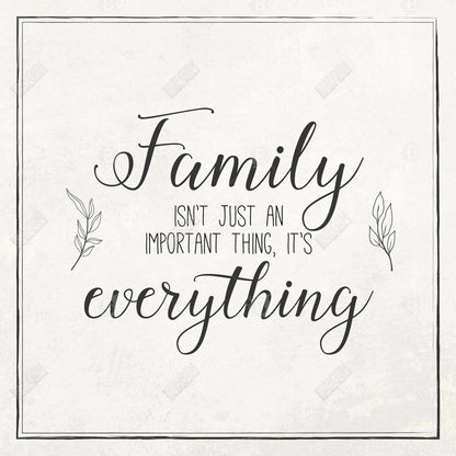 Family Shapes Beige Kitchen Canvas | Home Decor Wall Art