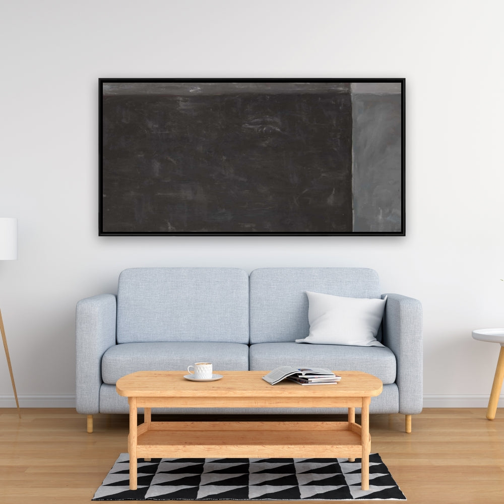 Four Shades of Gray | Industrial Bedroom Canvas Wall Art
