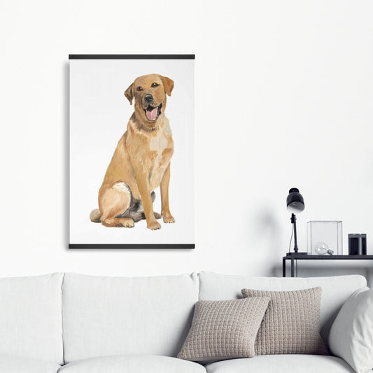 Labrador Retriever Magnetic Stick Canvas | Home Decor Art