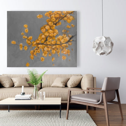 Golden Wattle Canvas - Contemporary Bedroom Home Decor Art