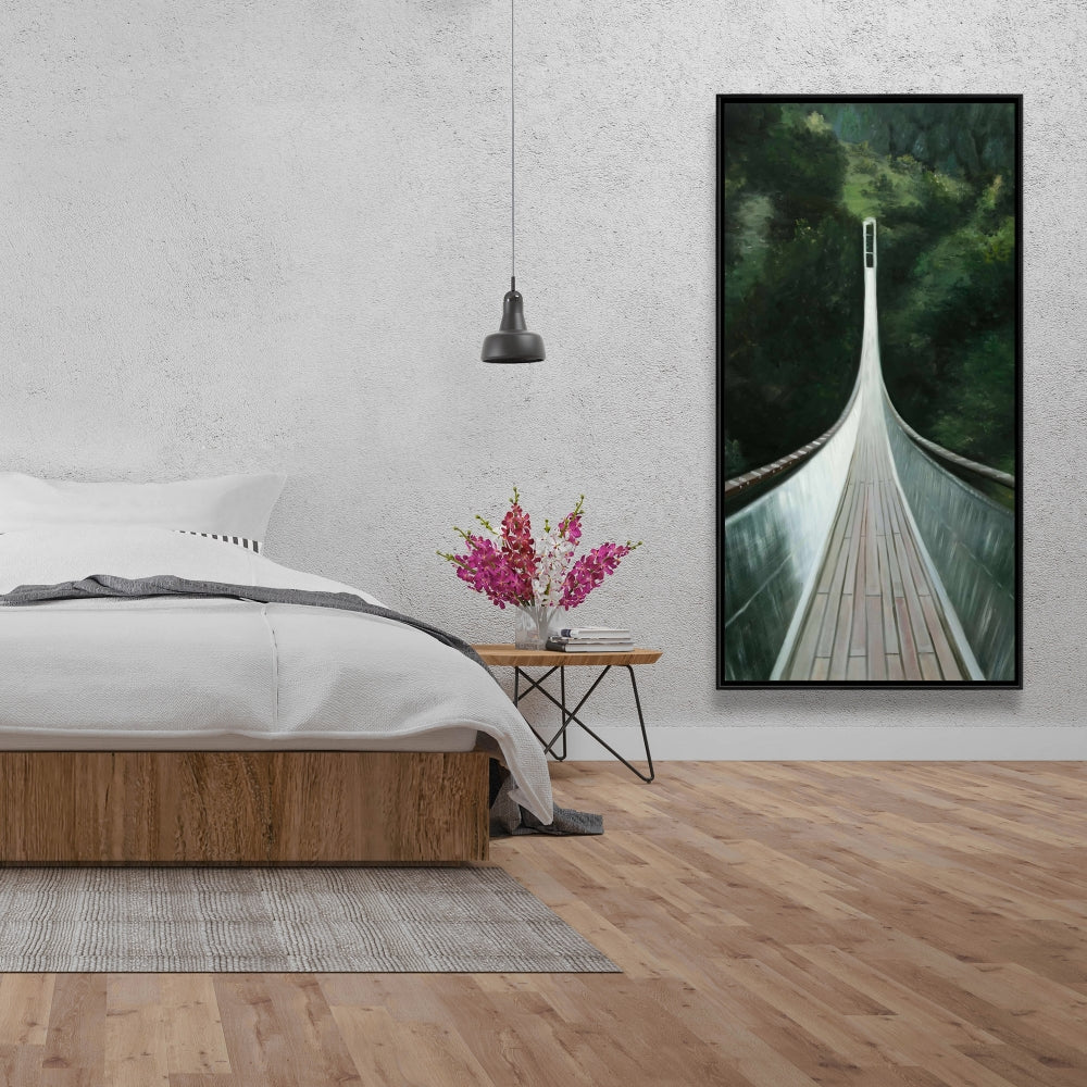 Toile encadrée « Pont escarpé » : Paysages modernes, pour décoration de chambre