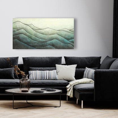 In the Waves Canvas - White Mountains Contemporary Home Decor