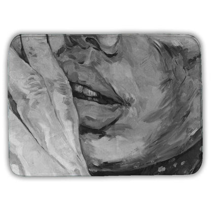 Luscious Lips Monochrome Canvas | Women's Bedroom Wall Art