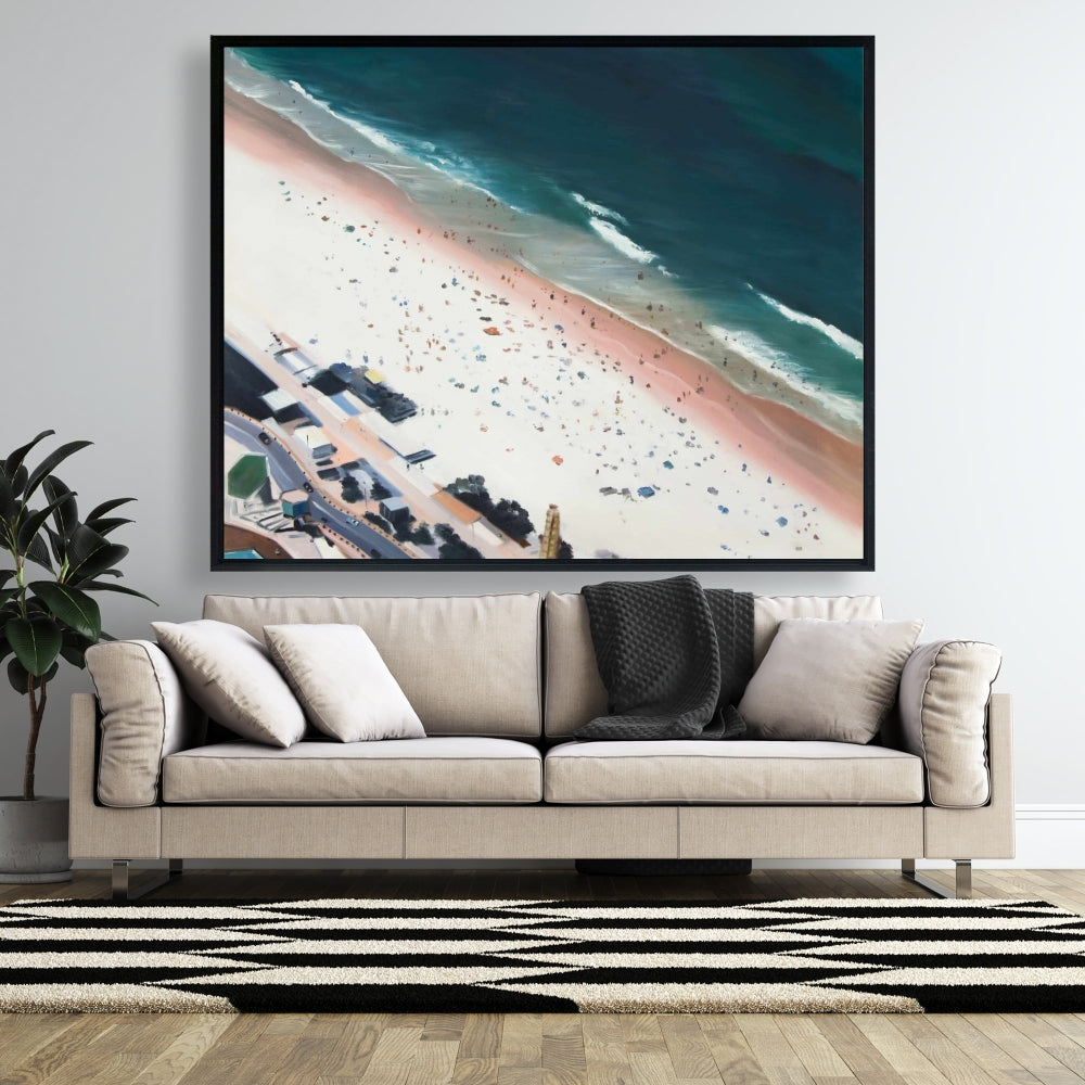 Hot Day at the Beach Canvas - Exotic Sea Bedroom Decor