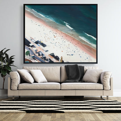 Hot Day at the Beach Canvas - Exotic Sea Bedroom Decor