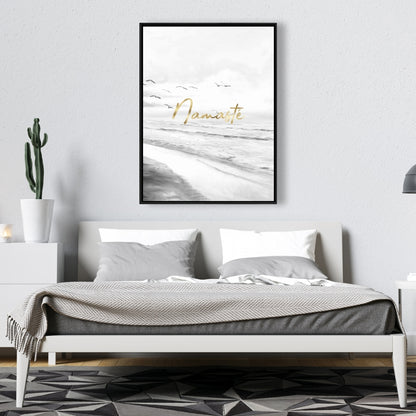 Namaste Minimalist Canvas - Motivational Home Decor Quotes