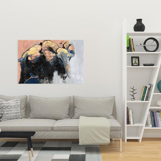 Abstract Elephant Canvas | Office & Home Decor Wall Art