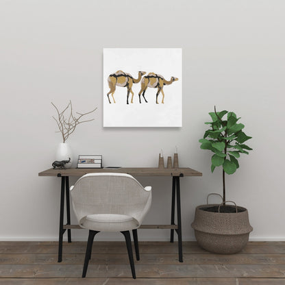 Abstract Dromedary Canvas - African Wildlife Home Decor Art