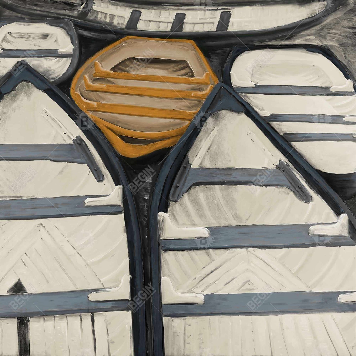 Toile encadrée Canoës - Décoration de salle de bain, bateau, art marin