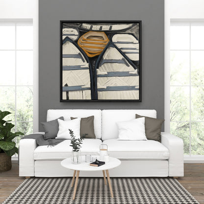 Toile encadrée Canoës - Décoration de salle de bain, bateau, art marin