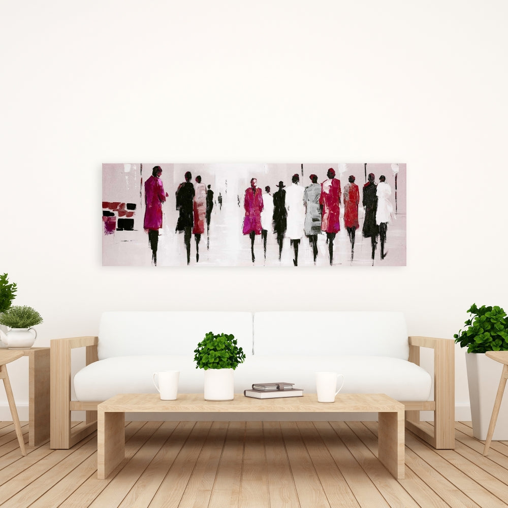 Walk - Contemporary Street Scenery Canvas for Home Decor