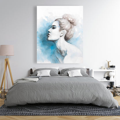 Watercolor Abstract Girl Canvas - Bedroom Beauty Home Decor