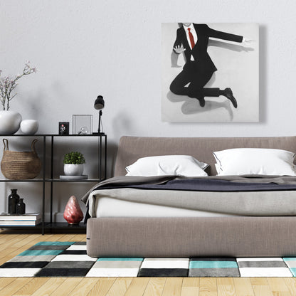 Toile de chambre contemporaine – Décoration classique représentant un homme sauteur