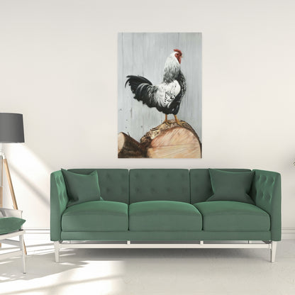 Toile Coq Wyandotte | Décoration d'intérieur avec animaux de la ferme