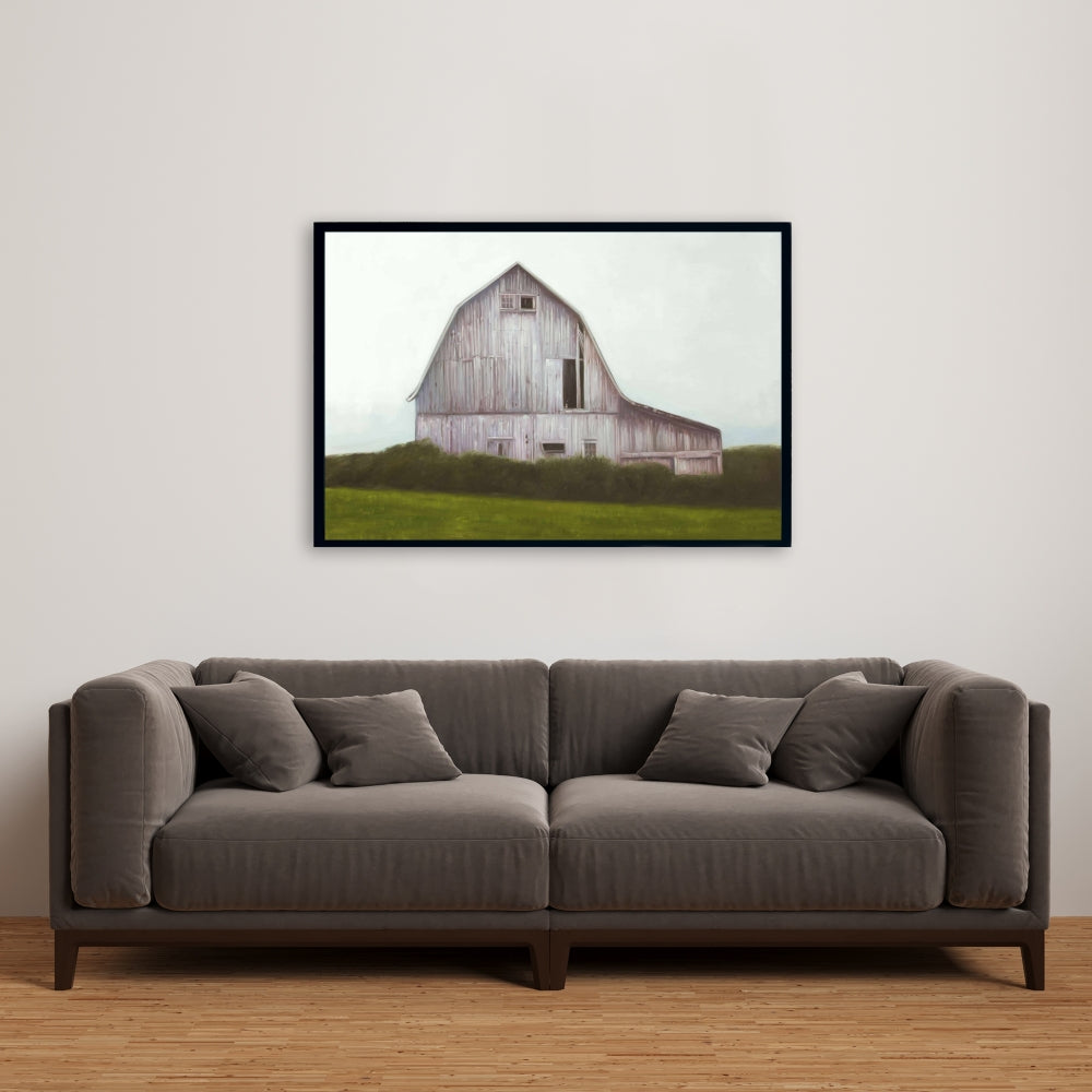 Rustic Barn Framed Canvas | Architecture Living Room Decor