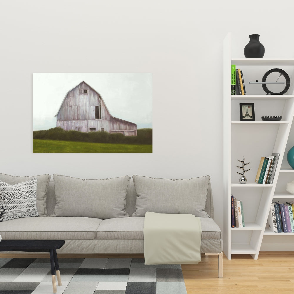 Red Rustic Barn Canvas | Home Decor | Rustic Wall Art
