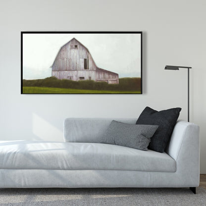 Rustic Barn Framed Canvas | Architecture Living Room Decor