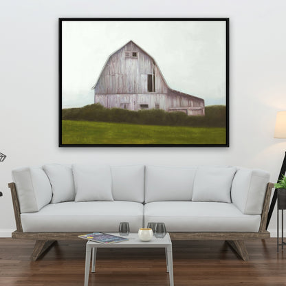 Rustic Barn Framed Canvas | Architecture Living Room Decor