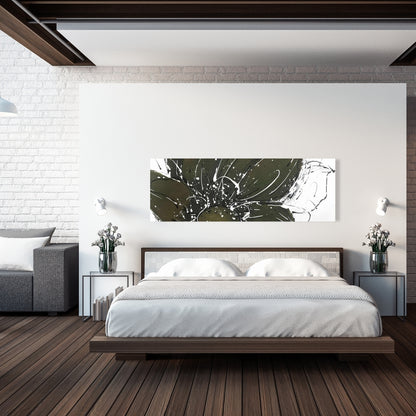 Abstract Flower Canvas | White Floral & Botanical Home Decor
