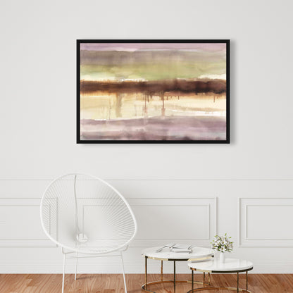 Toile encadrée abstraite à rayures - Décoration d'intérieur