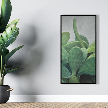 Toile encadrée « Lot de cactus » | Décoration florale et botanique pour la maison