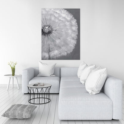 Romantic Dandelion Puff Ball Canvas | Botanical Home Decor