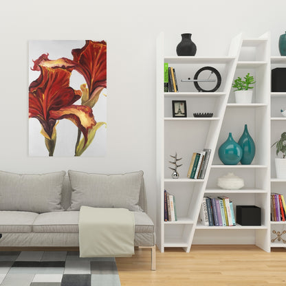 Lilies with Fall Colors | Floral Botanical Canvas Home Decor
