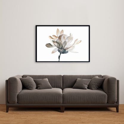 Toile de salle de bain botanique Douceur | Décoration minimaliste