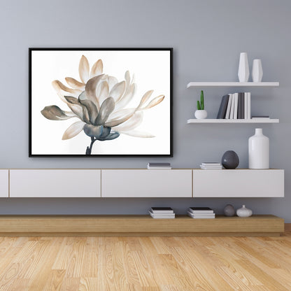 Toile de salle de bain botanique Douceur | Décoration minimaliste