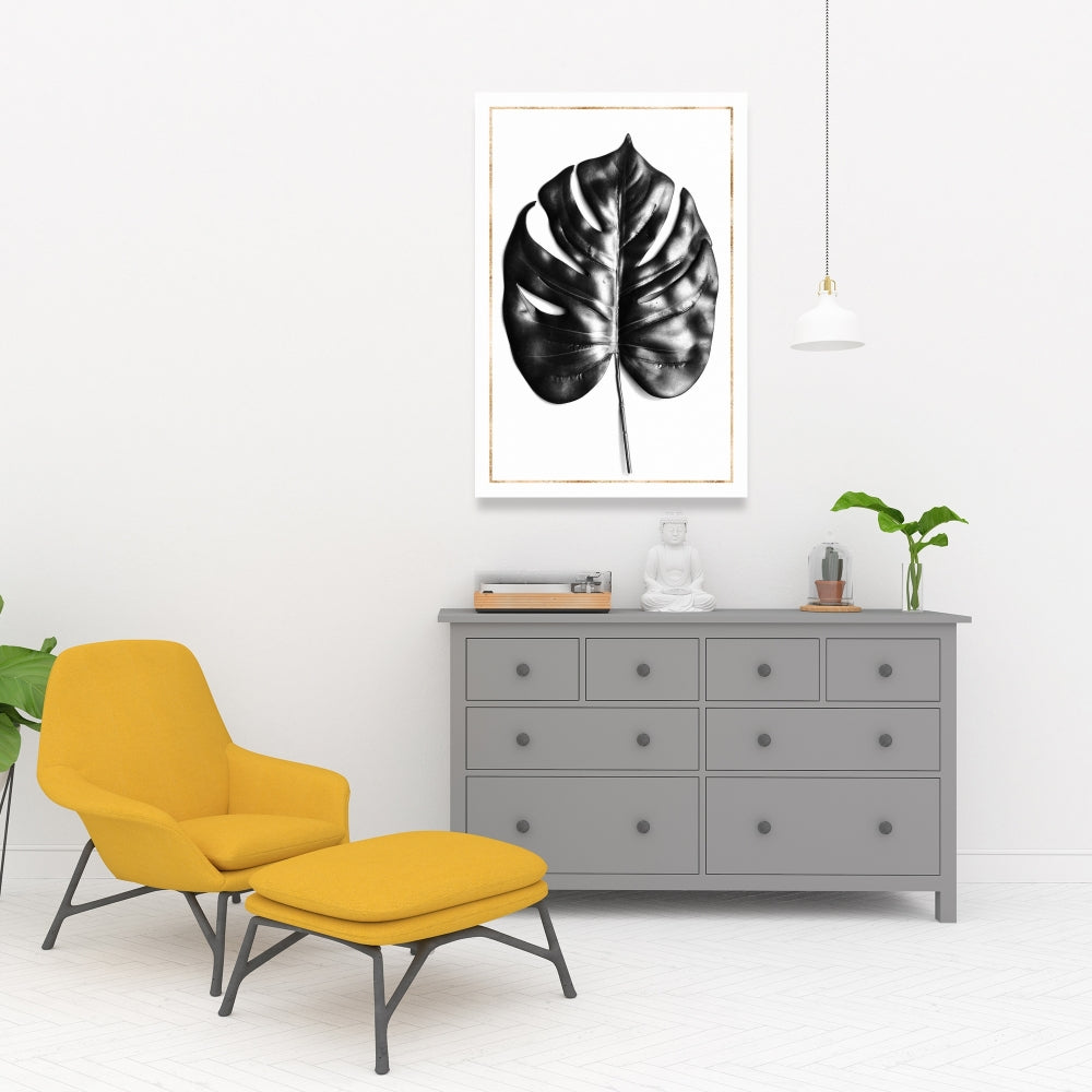 Toile de Philodendron à feuilles fendues – Décoration d'intérieur élégante