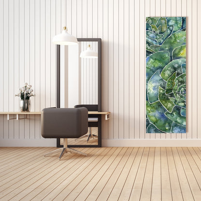 Abstract Succulents Canvas | Cactus Wall Art for Home Decor